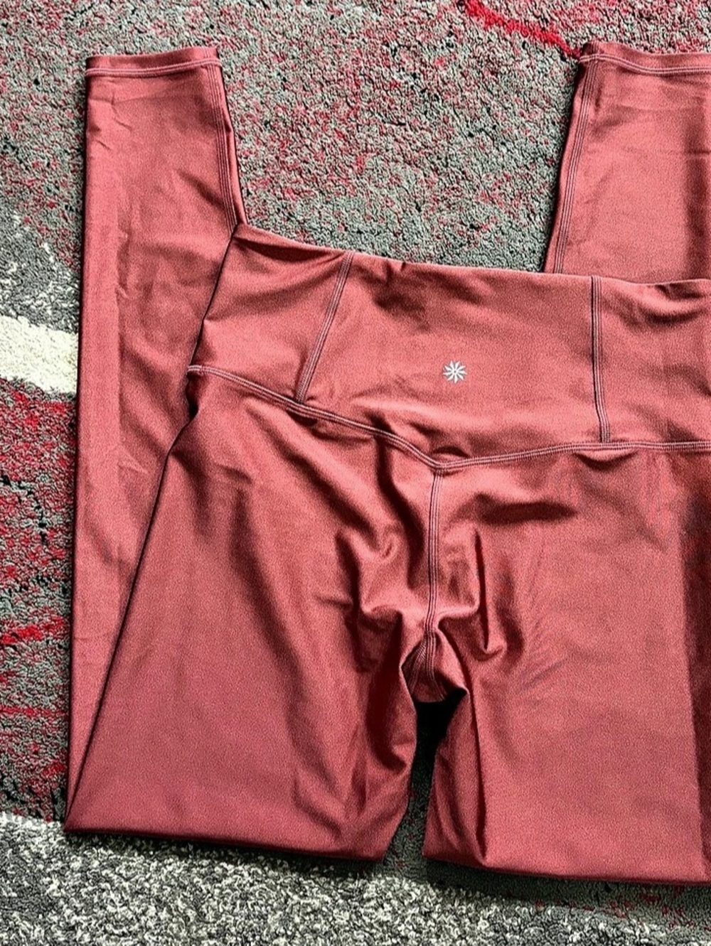 Athleta Ultra High Rise Elation Tight Athletic Leggings Pink Small